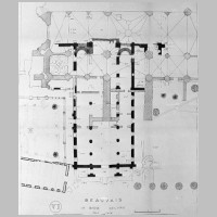 Beauvais, Plan avec emprise sur la cathédrale Saint-Pierre, d'après E. Chami, culture.gouv.fr,.jpg